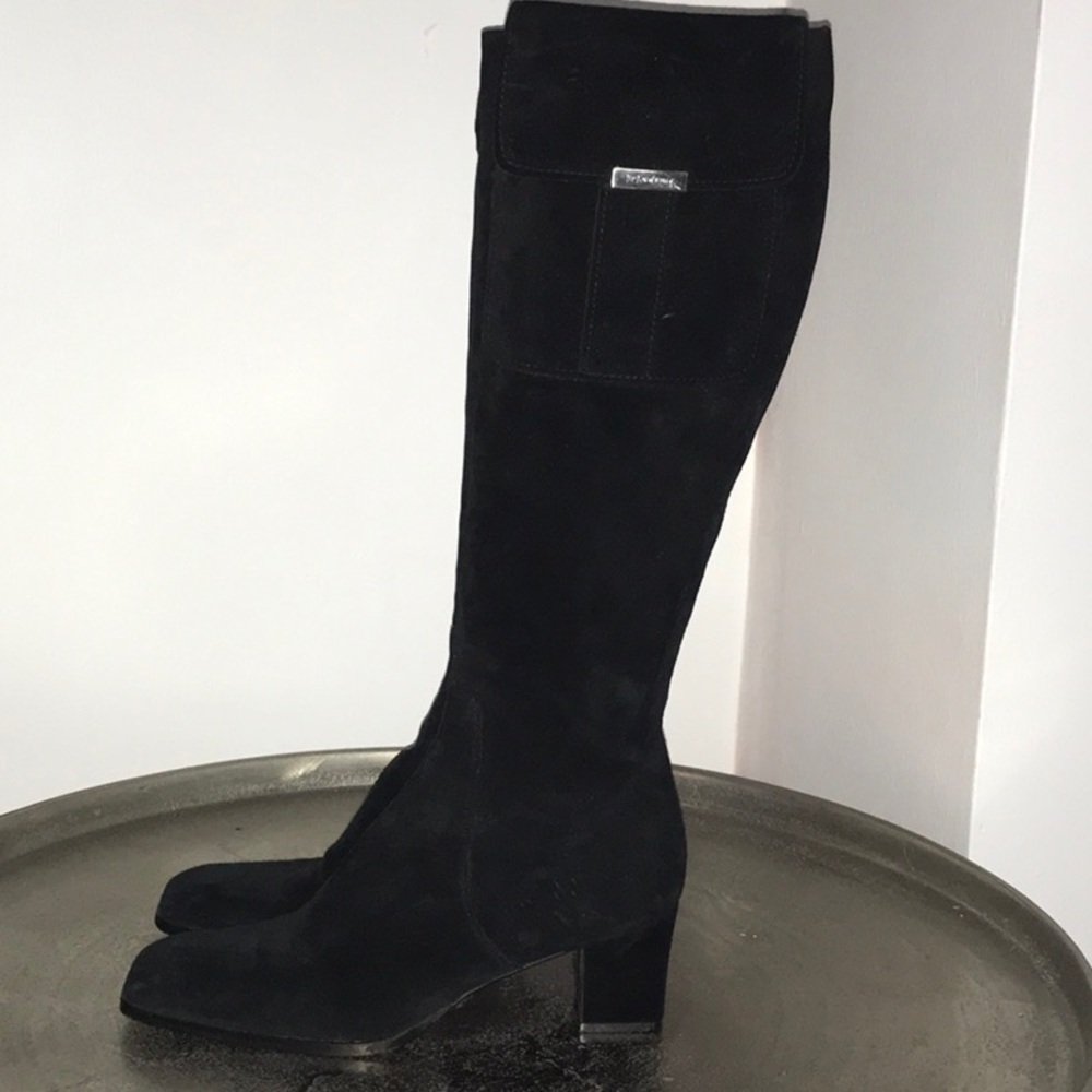 Vintage Yves Saint Laurent Calife Suede Boots